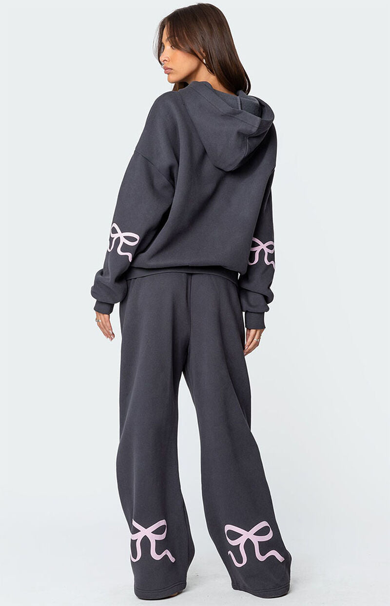 Modeee™ | Soft Glam Schleifen-Trainingsanzug