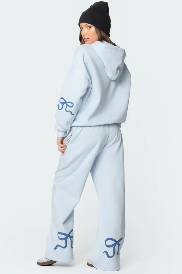 Modeee™ | Soft Glam Schleifen-Trainingsanzug