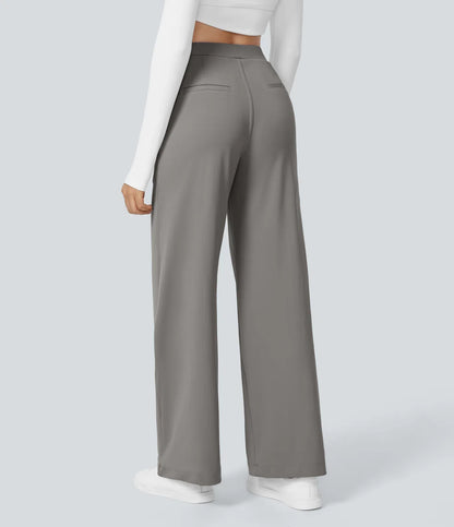 High Waisted Straight Pants