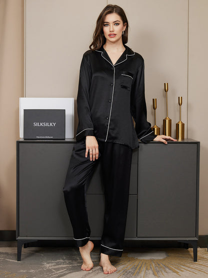 Classic Grace Seiden-Pyjama-Set