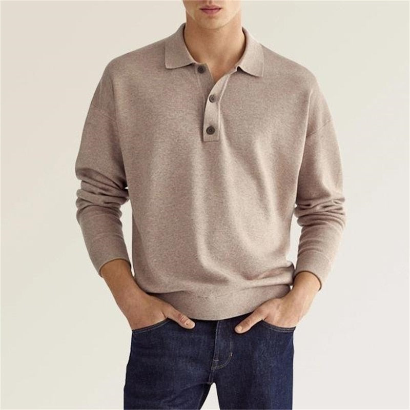 Langarm-Poloshirt