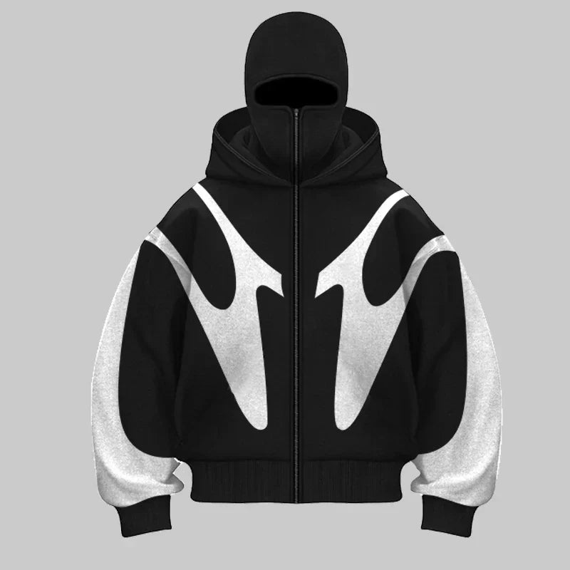 🇩🇪 PhantomFlux™ | Full-Zip Masked Hoodie