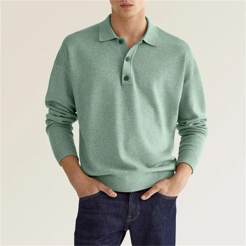 Langarm-Poloshirt